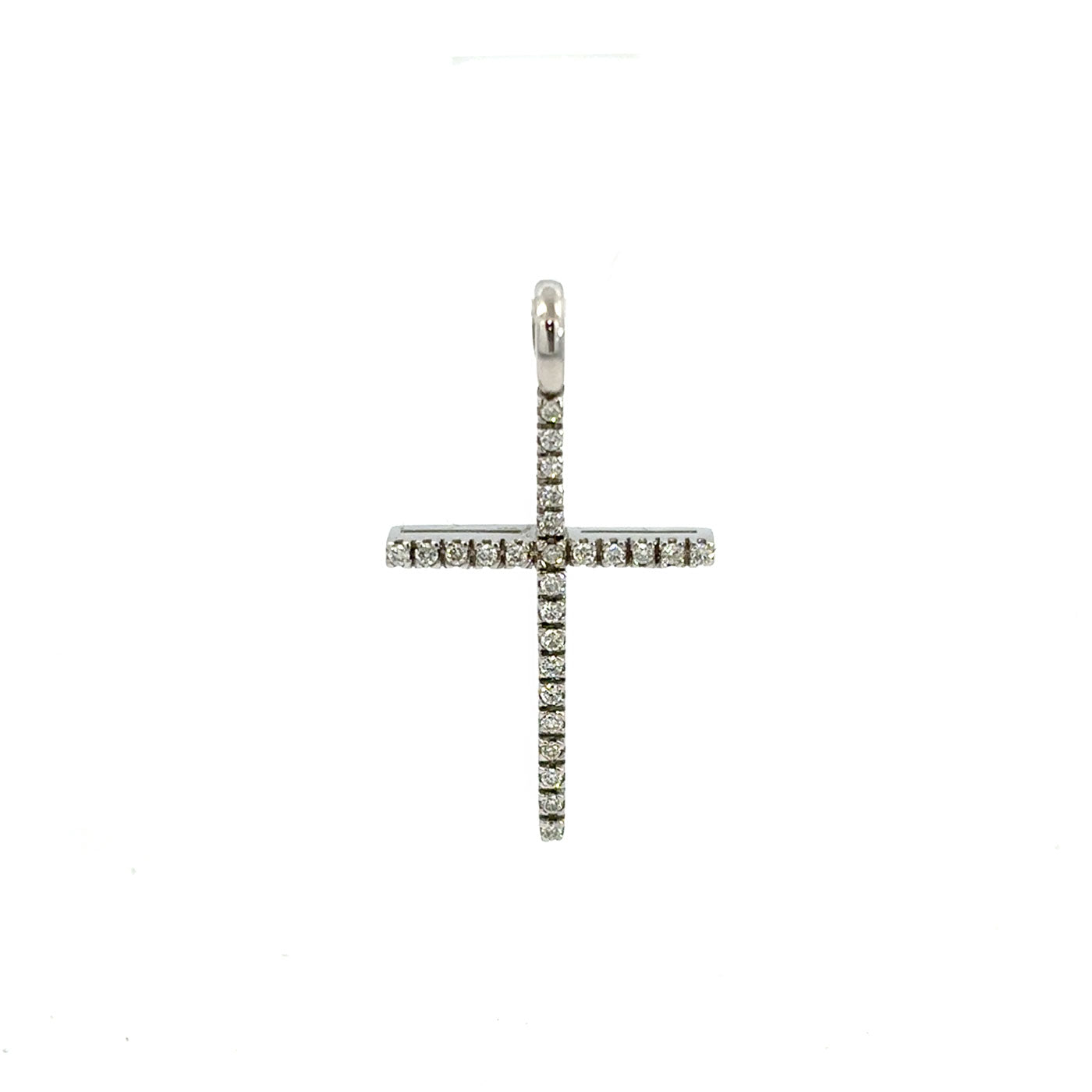 Croce oro bianco e diamanti (1480)