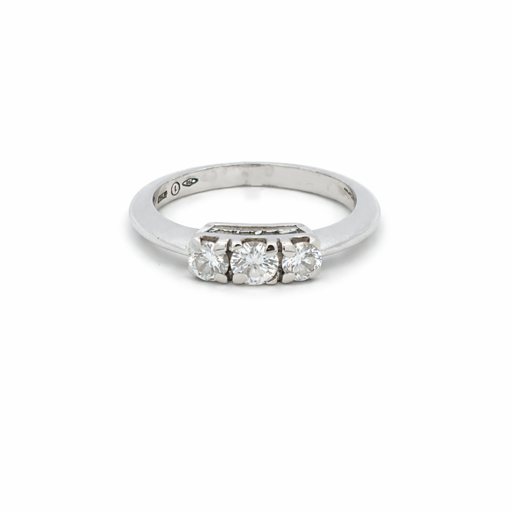 Anello trilogy Salvini in oro bianco (1918)