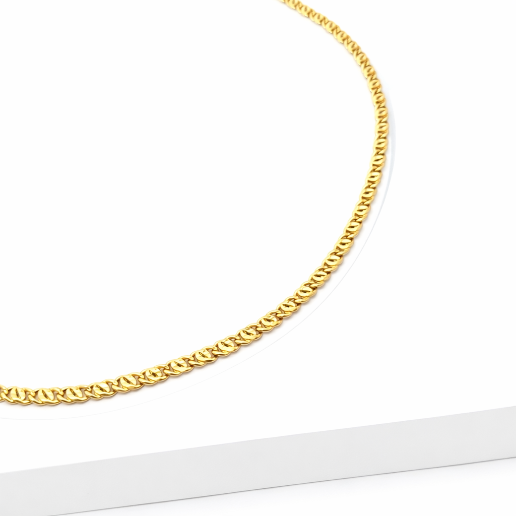 Collana in Oro Giallo Maglia Figaro  (1364)