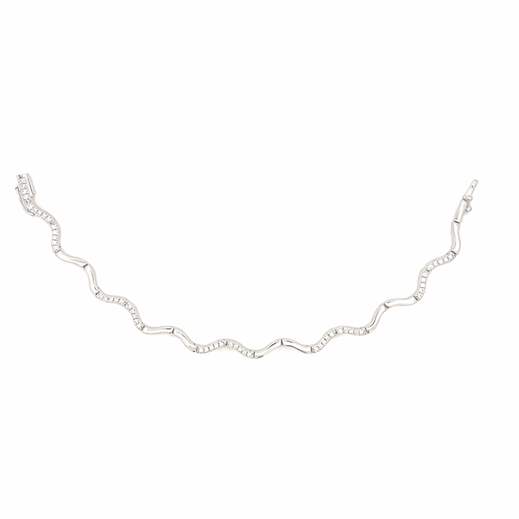 Bracciale in oro bianco e diamanti (2042)