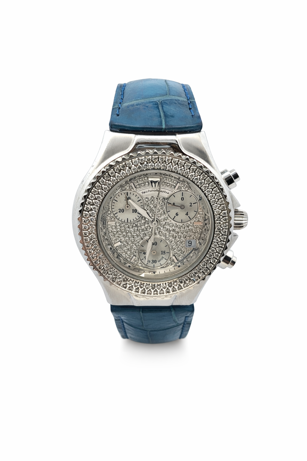 Orologio Techno Marine in acciaio e pavè
