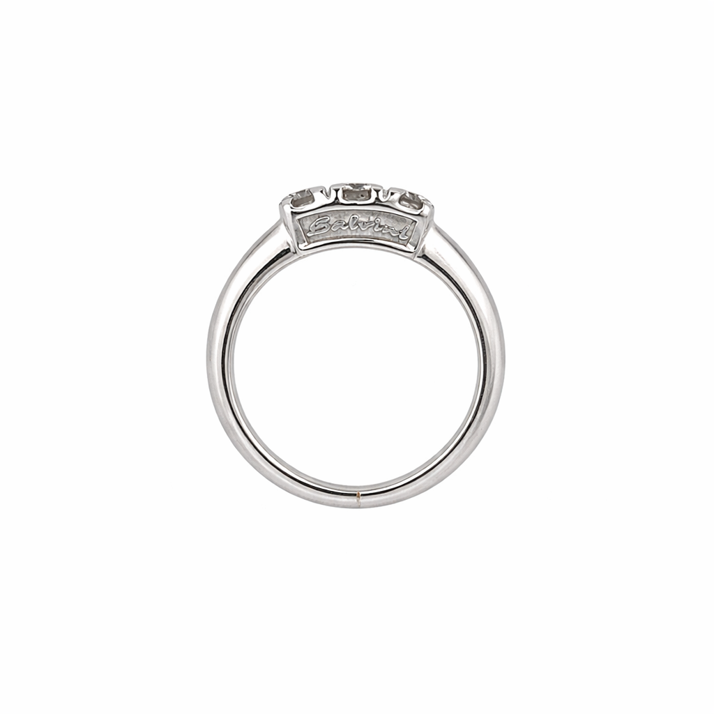 Anello trilogy Salvini in oro bianco (1918)