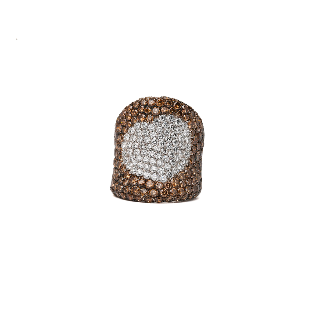 Anello Pasquale Bruni con pavè a cuore