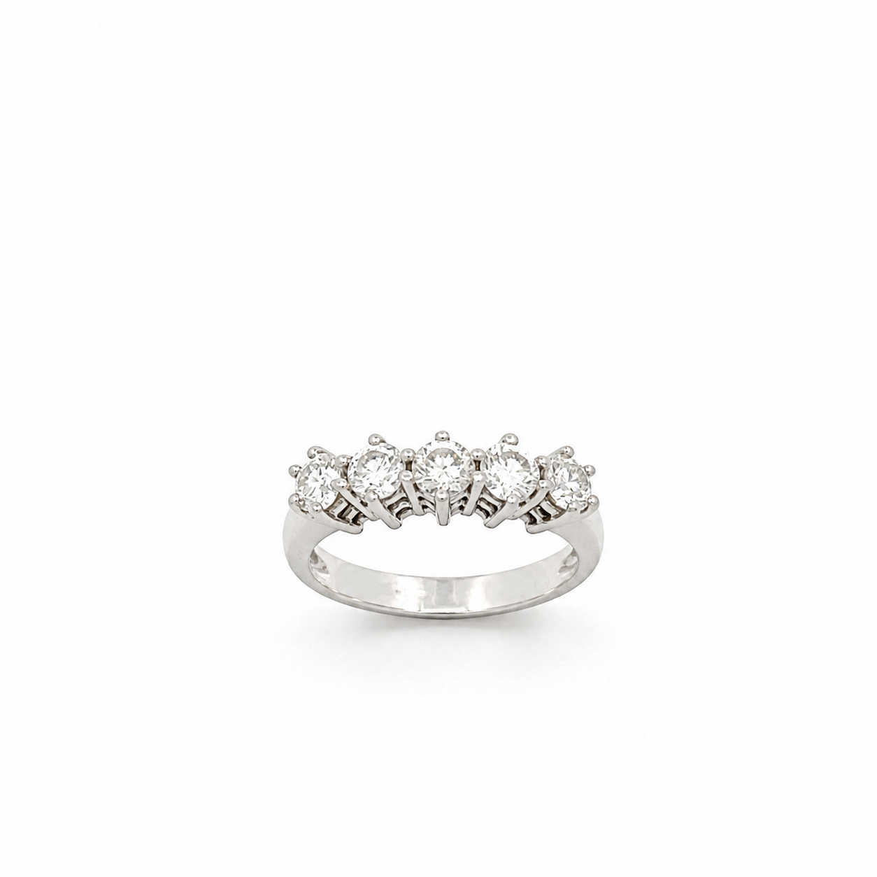 Anello vera in oro bianco (2077)