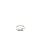 Anello vera in oro bianco e diamanti (1745)