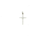 Ciondolo oro bianco e zirconi (1278)