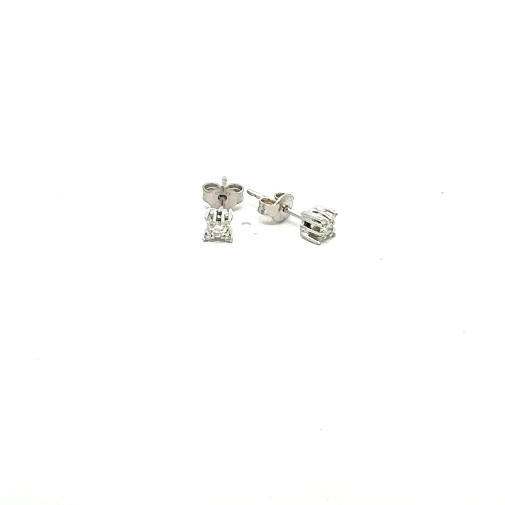 Orecchini punti luce in oro bianco e diamanti (M003)