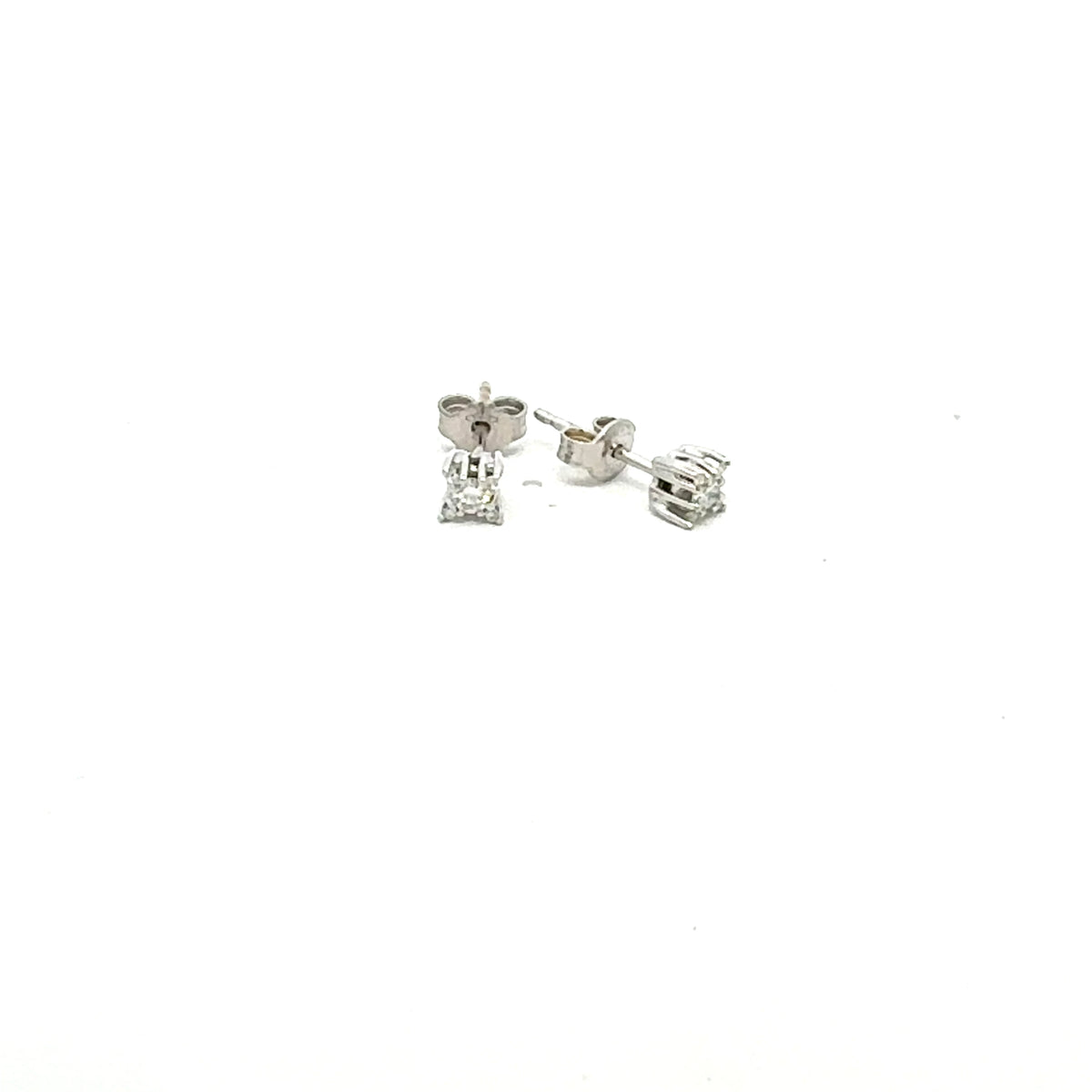 Orecchini punti luce in oro bianco e diamanti (M003)