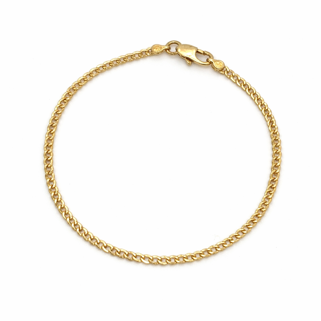 Bracciale uomo groumette in oro giallo (1704)