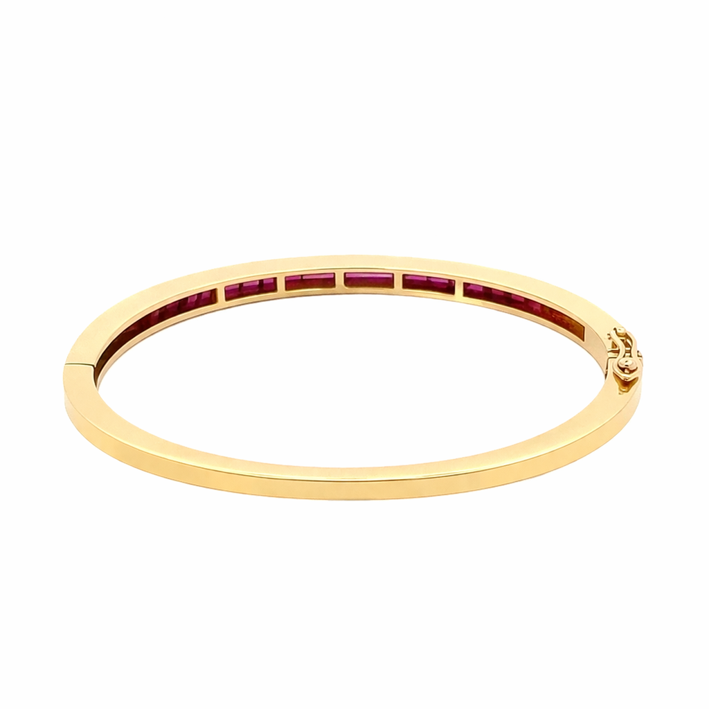 Bracciale rigido in oro giallo e rubini (2012)
