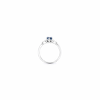 anello in oro bianco zaffiro e diamanti (M9246)