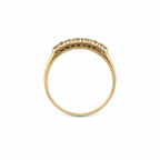 Anello veretta sette diamanti in oro giallo (1907)