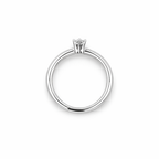 Anello solitario in oro bianco e diamante (M1281)