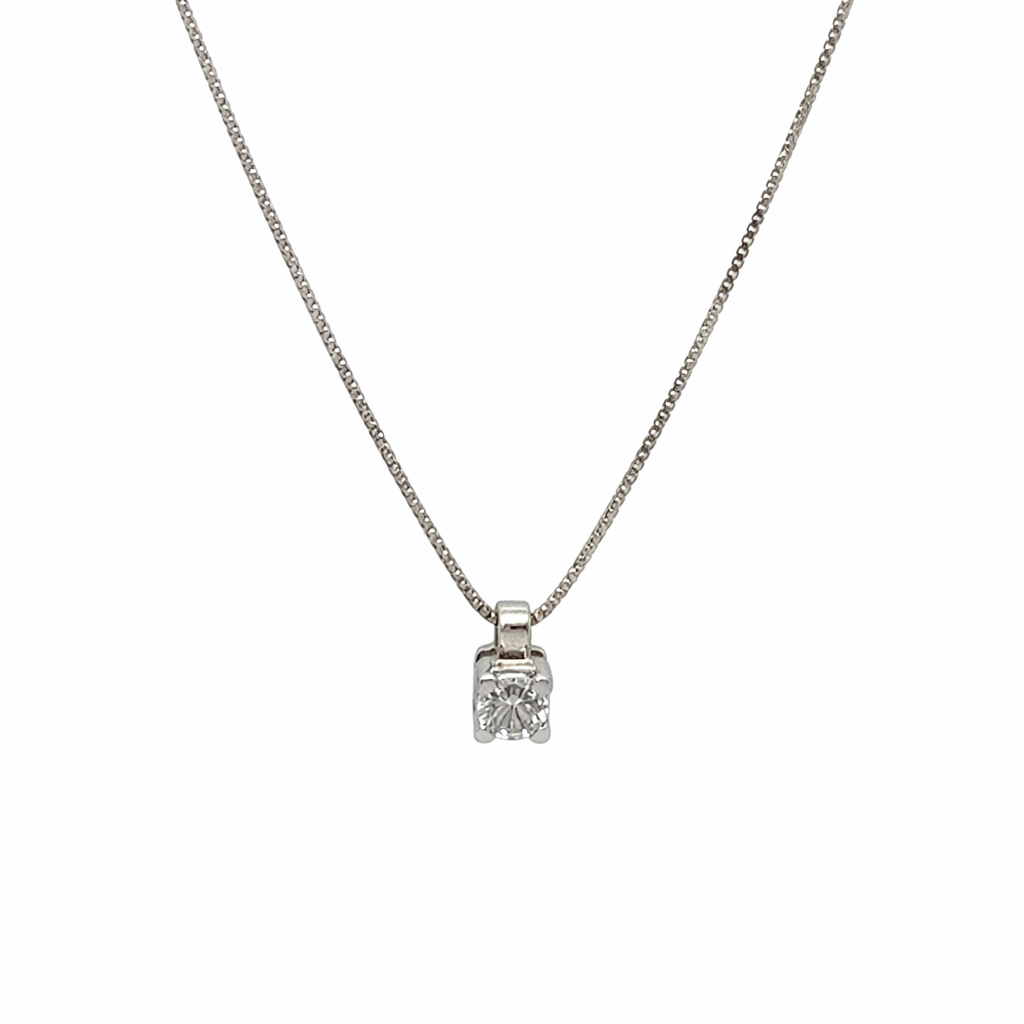 Collana punto luce in oro bianco (1494)