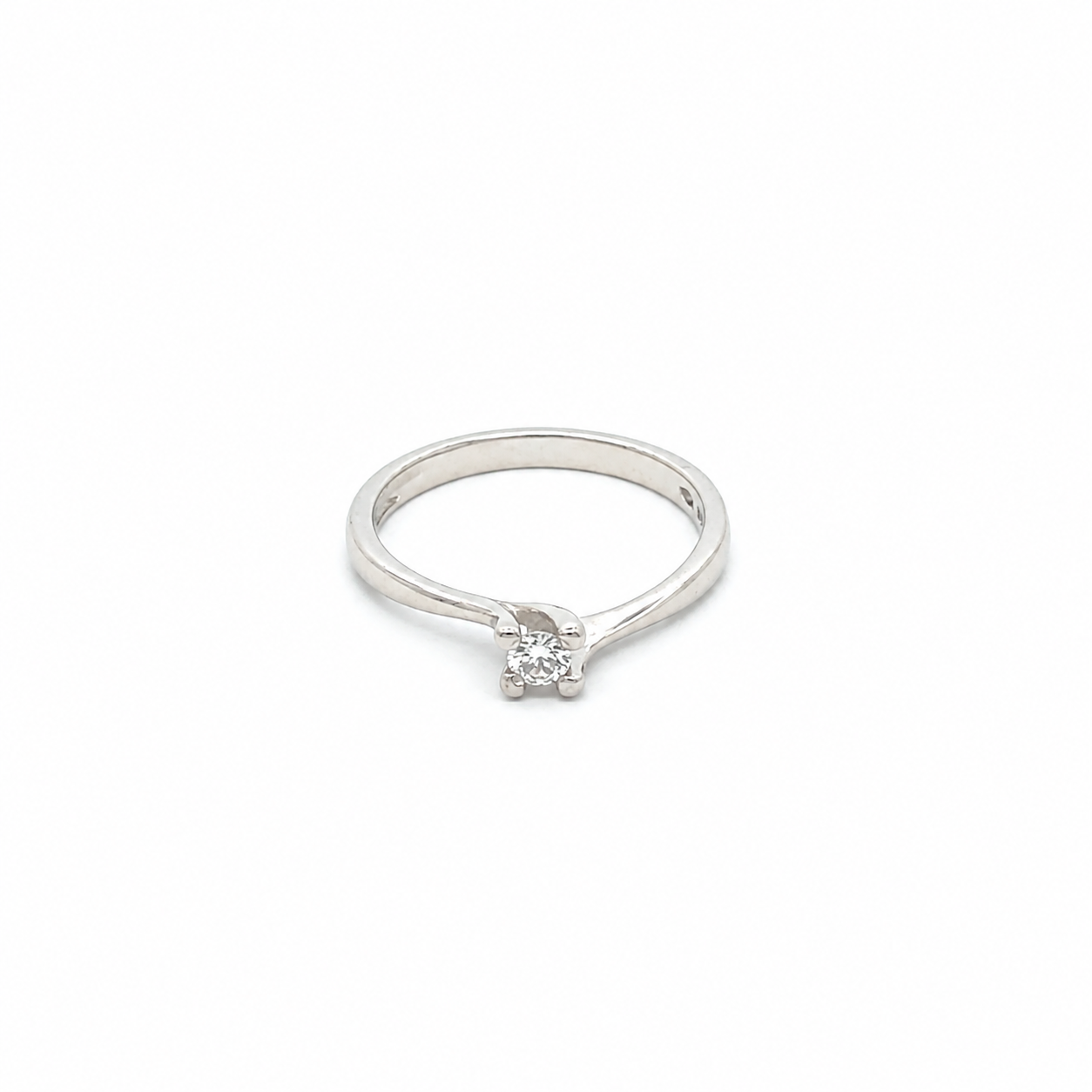 Anello solitario in oro bianco (2164)