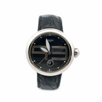 Orologio Grimoldi in acciaio e coccodrillo