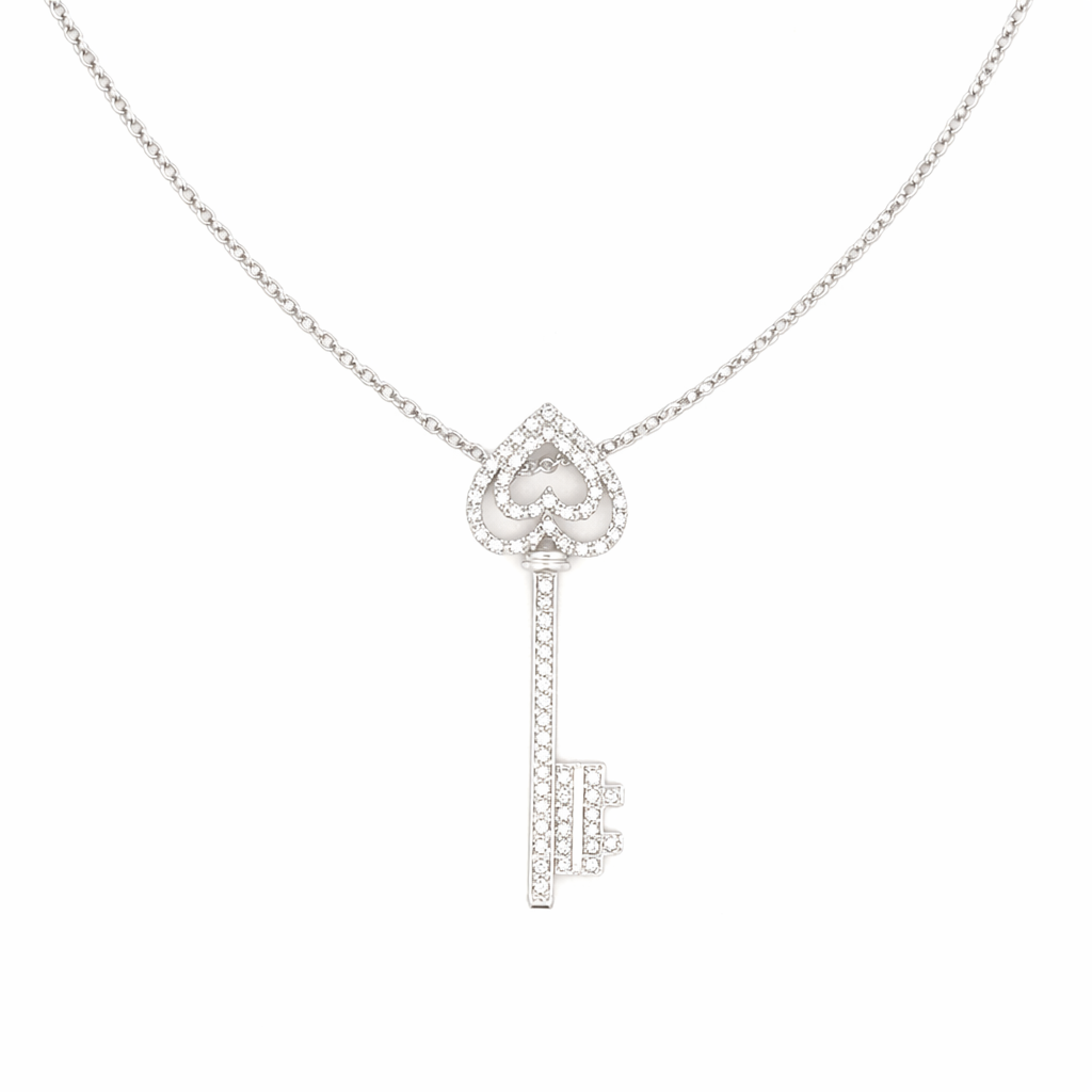 Girocollo in oro bianco con ciondolo Leo Pizzo (2041)