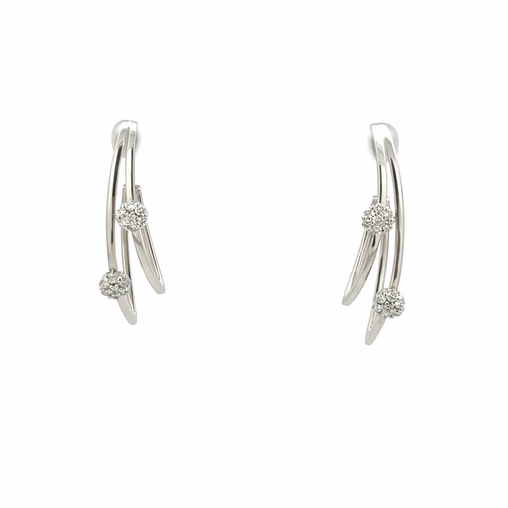 Orecchini in oro bianco e diamanti (1913)