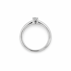 Anello solitario in oro bianco e diamante (M1282)