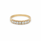 Anello veretta sette diamanti in oro giallo (1907)