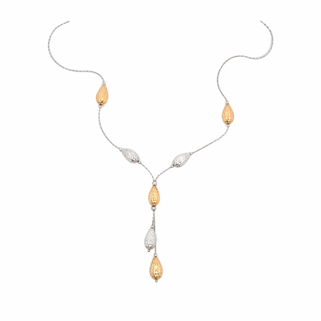 Collana in oro bianco e rosa (1949)