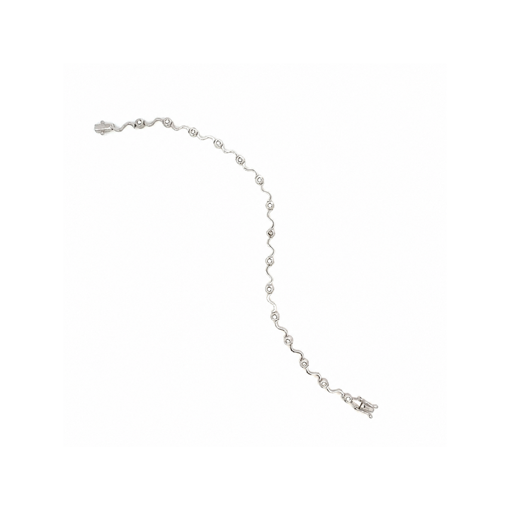 Bracciale in oro bianco e diamanti (2189)