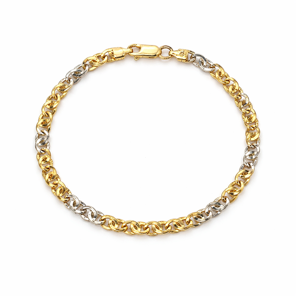 Bracciale in oro bianco e giallo (1561)
