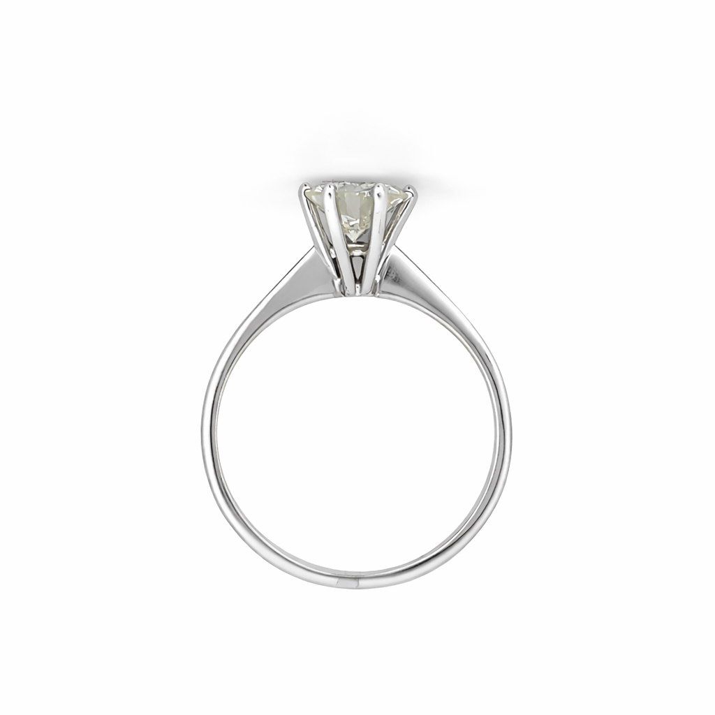 Anello Solitario in oro bianco con diamante (1762)