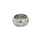 Anello Chimento a fascia in oro bianco e diamanti (1361)