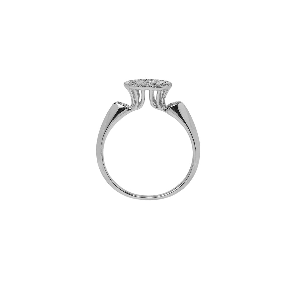Anello in oro bianco pavé diamanti (1468)