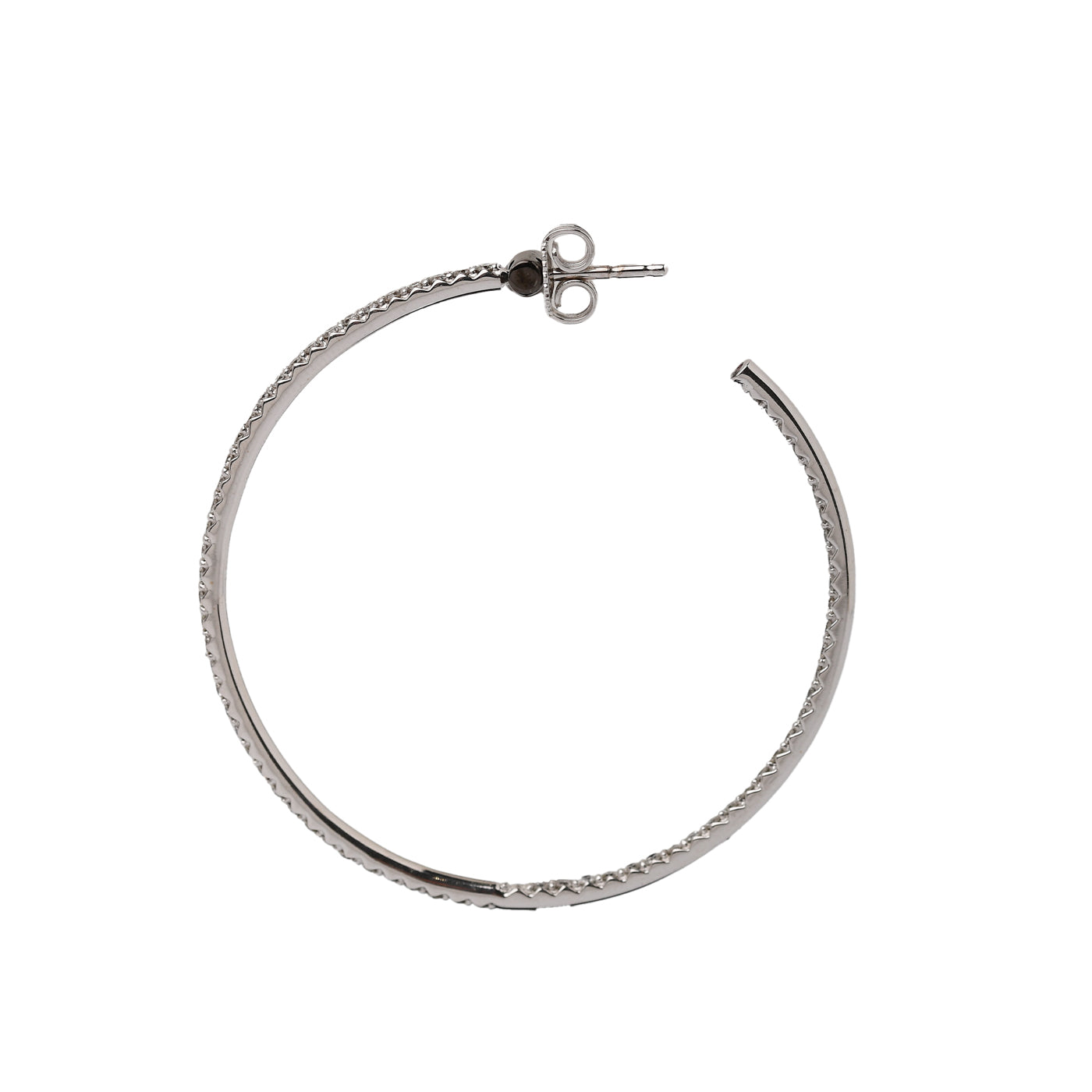 Orecchini Cerchio in Oro Bianco con Diamanti (1758)