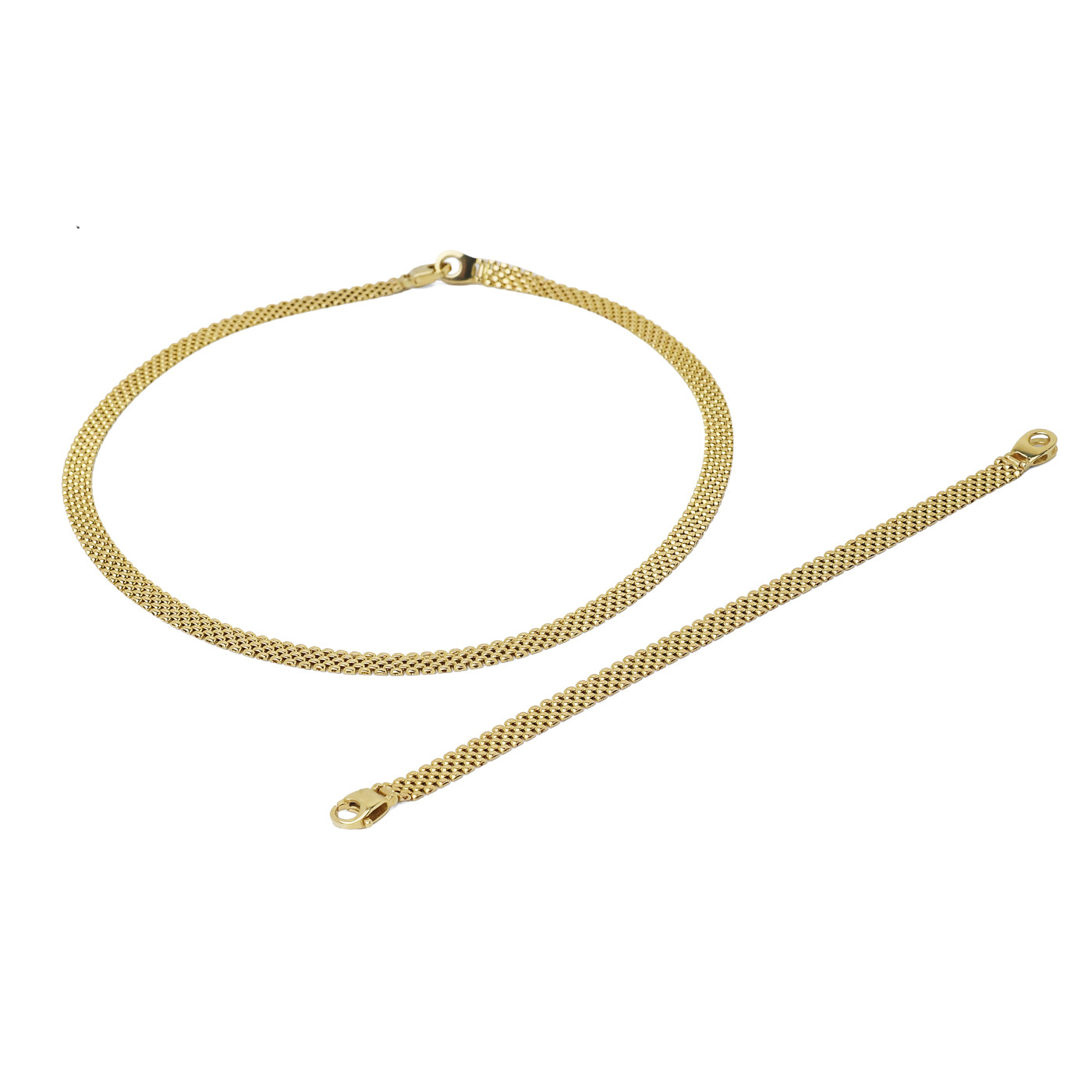 Bracciale in oro giallo a maglia Bismark (1772)