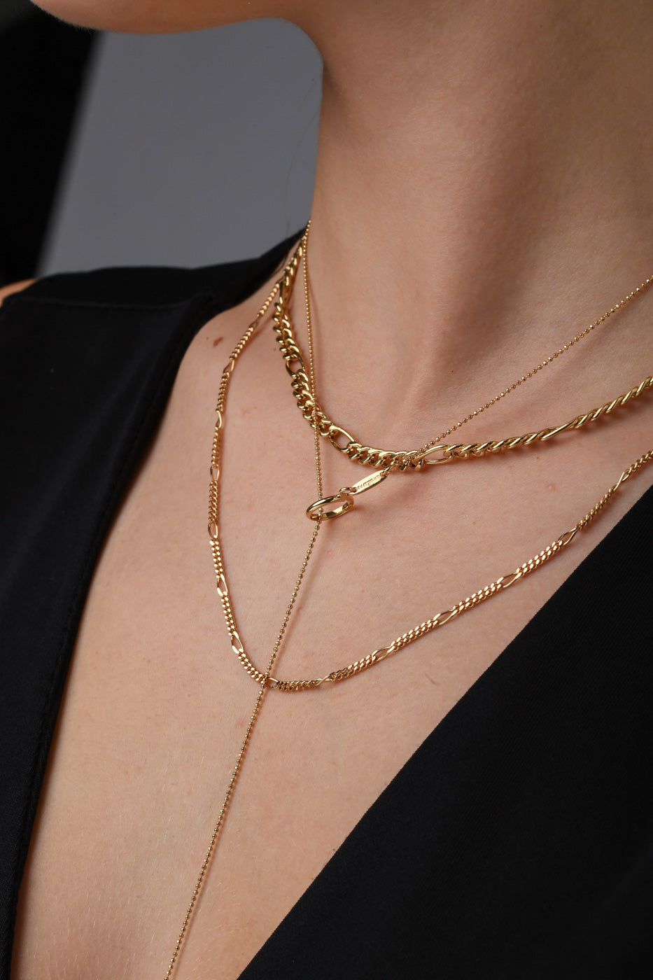 Collana saliscendi in oro giallo (1808)