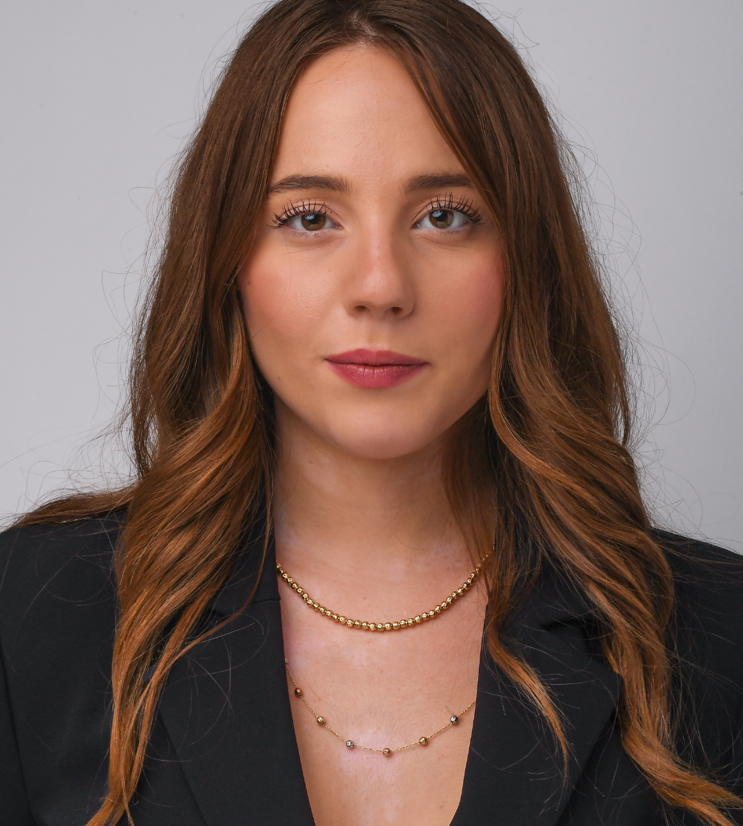 Collana sfere alternate in oro giallo bianco e rosa (1382)