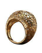 Anello in oro giallo e diamanti (1378)
