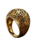 Anello in oro giallo e diamanti (1378)