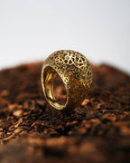 Anello in oro giallo e diamanti (1378)