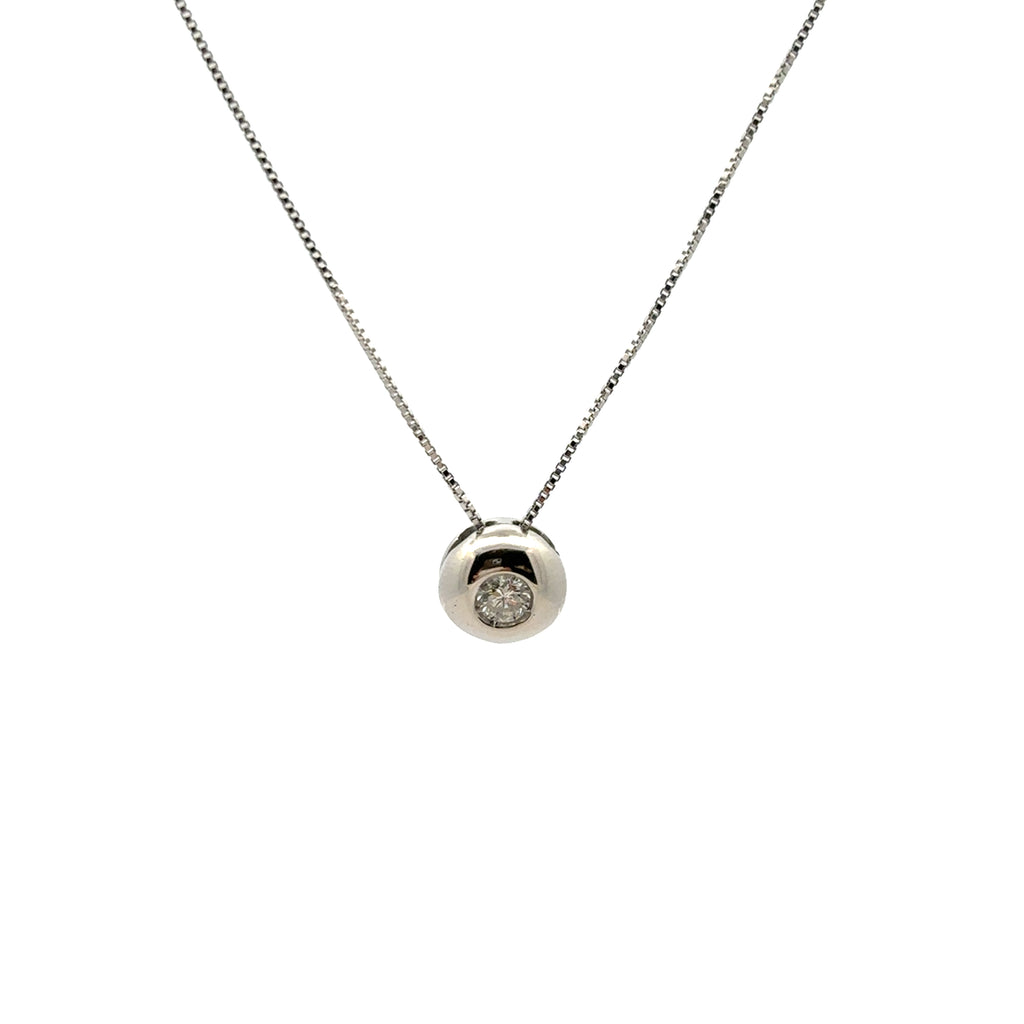 Collana punto luce in oro bianco (1928)