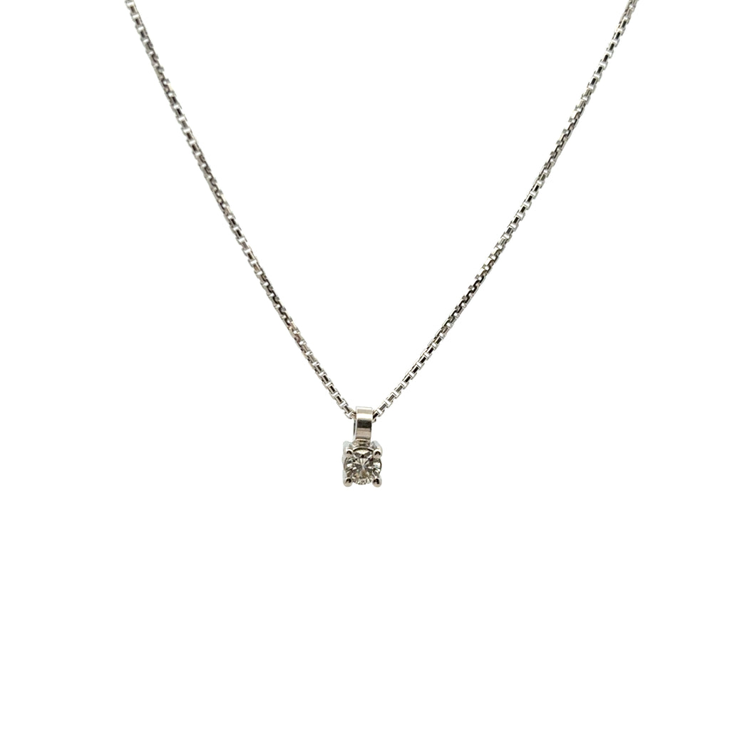 Collana pendente punto luce in oro bianco (1926)