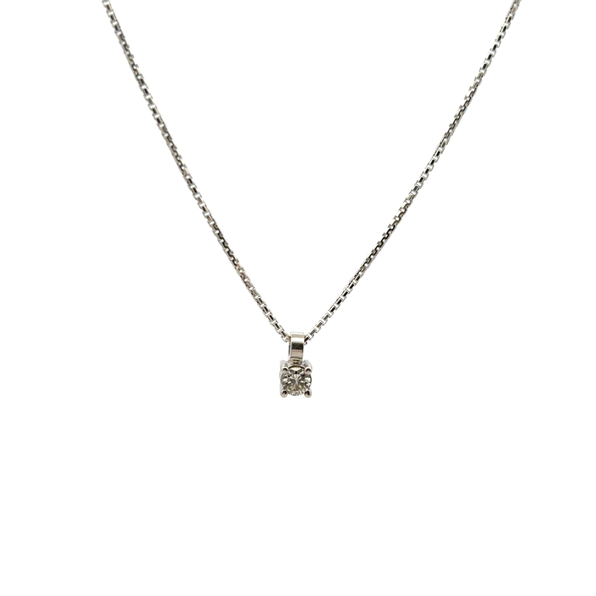 Collana pendente punto luce in oro bianco (1926)