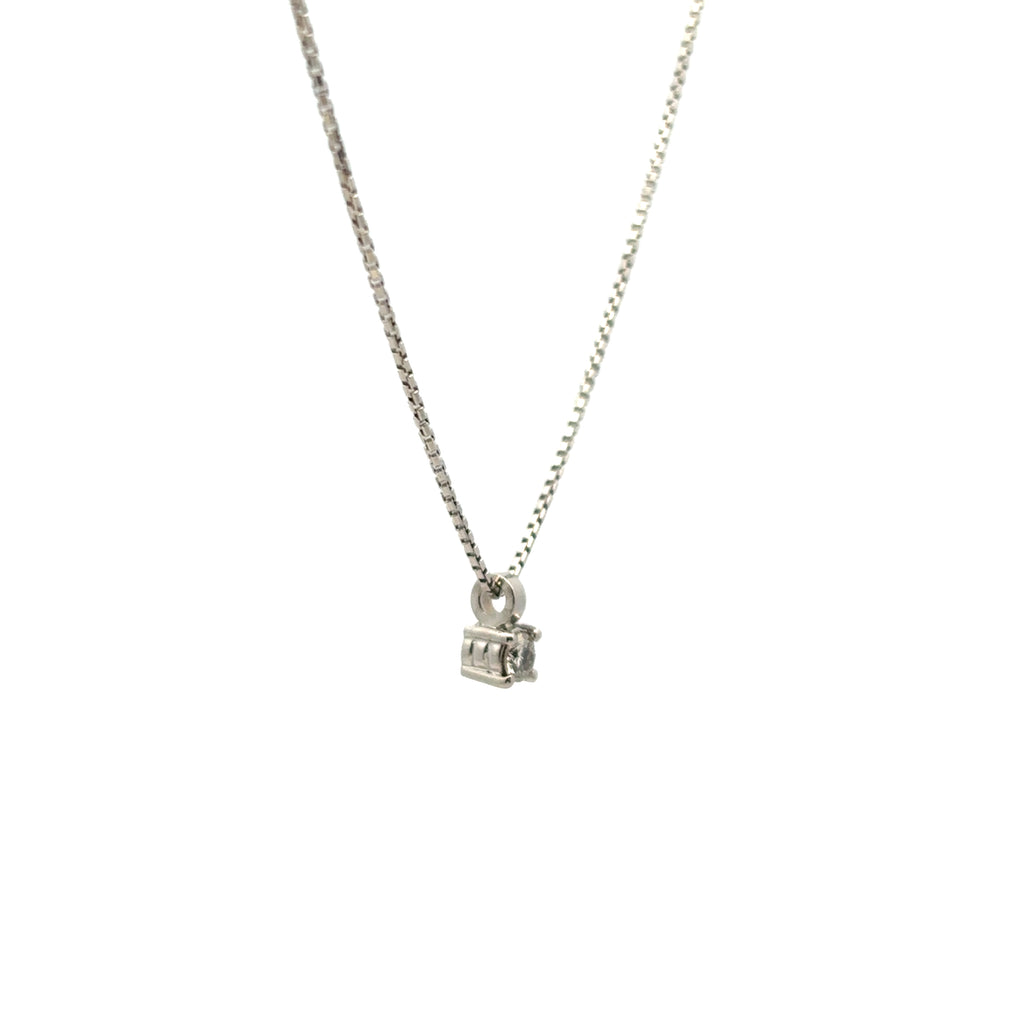 Collana pendente punto luce in oro bianco (1926)