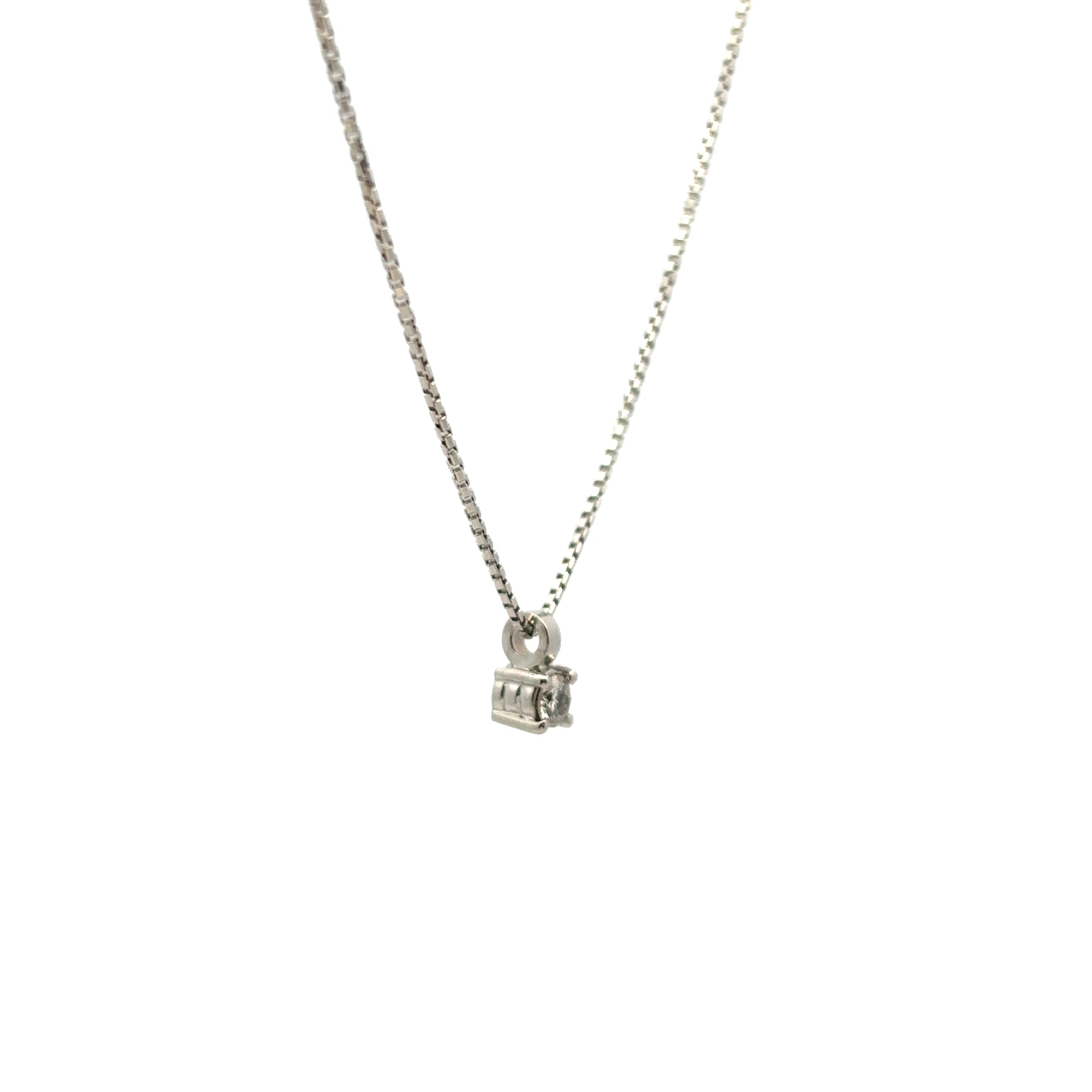 Collana pendente punto luce in oro bianco (1926)