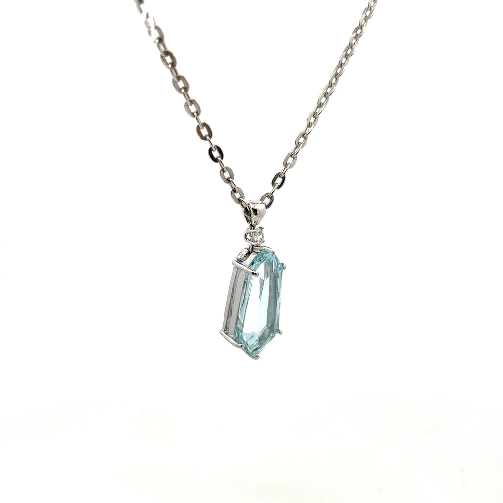 Collana acquamarina in oro bianco (1921)