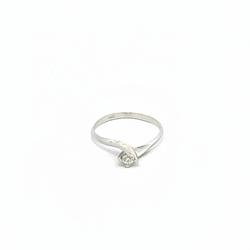 Anello solitario in oro bianco (2149)