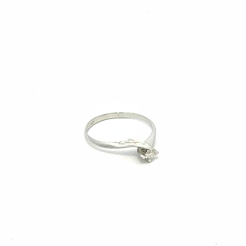 Anello solitario in oro bianco (2149)