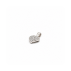 Ciondolo cuore in oro bianco e diamanti (2073)