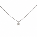 Collana punto luce in oro bianco (M006)
