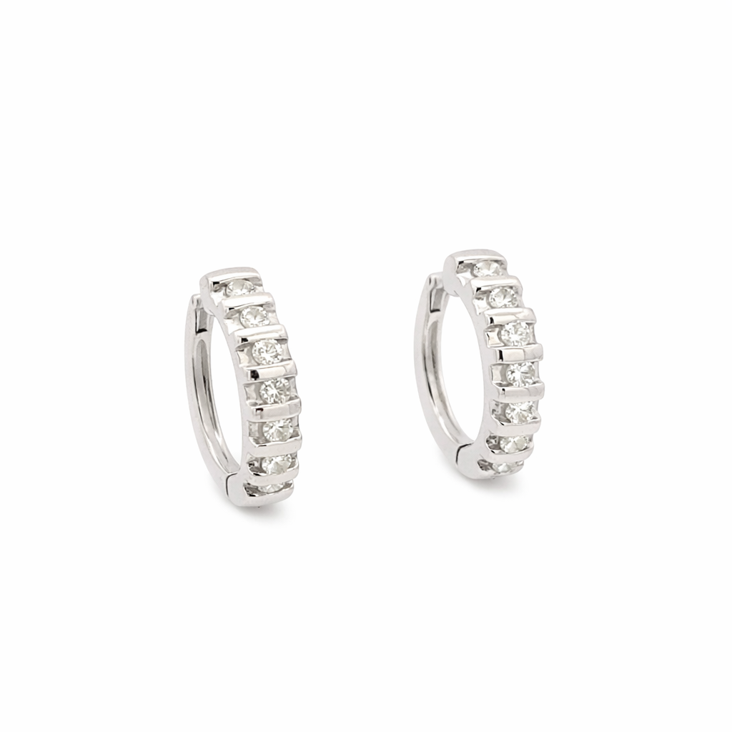 Orecchini in oro bianco e diamanti (1408)