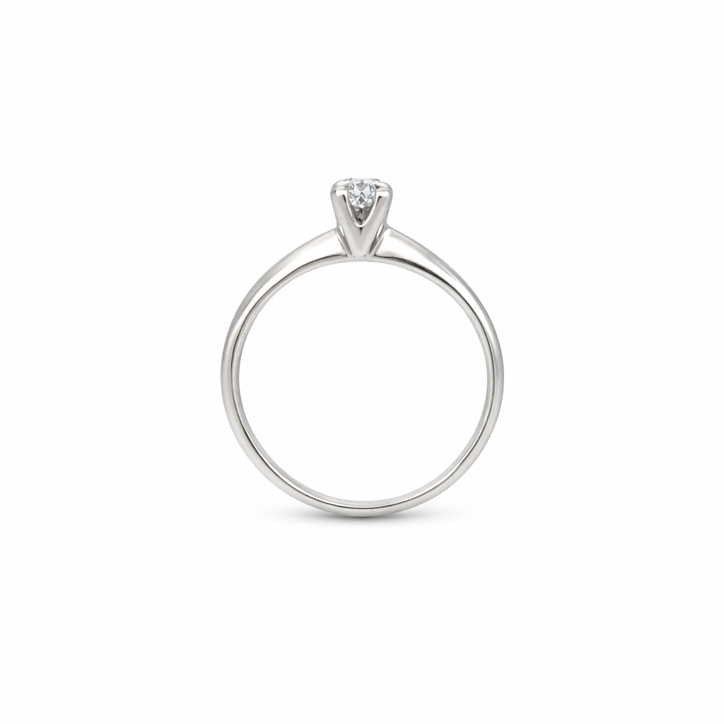 Anello solitario in oro bianco (1927)