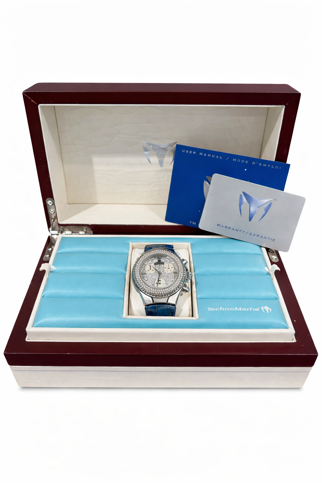 Orologio Techno Marine in acciaio e pavè